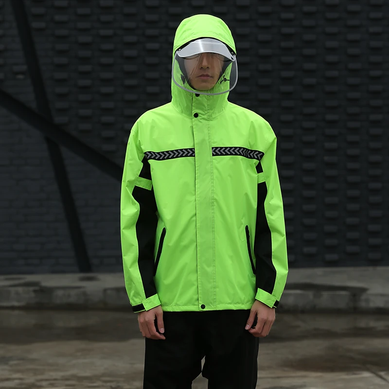 Мужской и женский Электрический плащ дождевик для езды на мотоцикле утолщенный