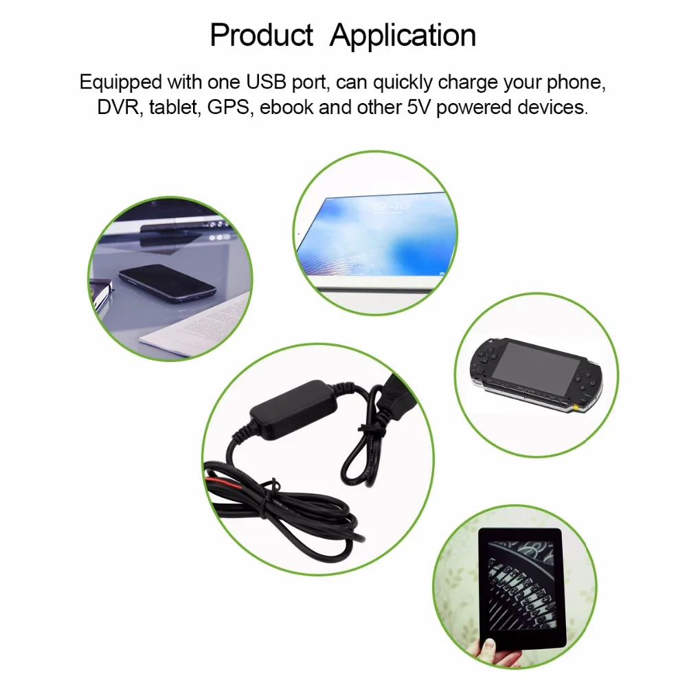 Onever 15 Вт двойной USB адаптер напряжения преобразователь 12 В до 5 В 3 А 15 Вт 2 USB DC-DC понижающий преобразователь понижающий модуль автомобильные аксессуары