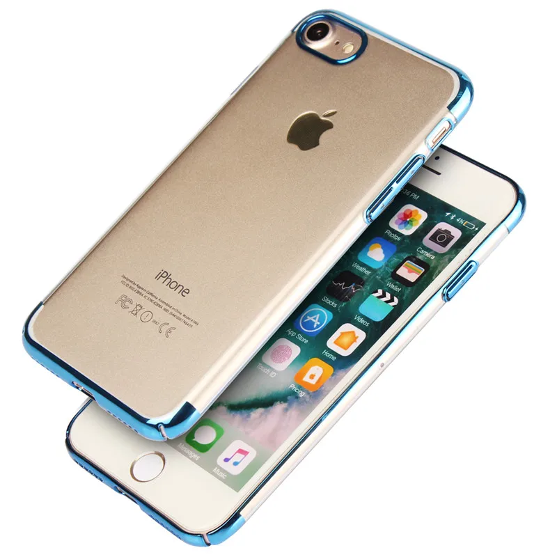 For Iphone 7 7Plus High Quality Trendy Transparent Cases Ultra Thin PC Plastic Back Cover 8 8Plus Fundas Etui Case |