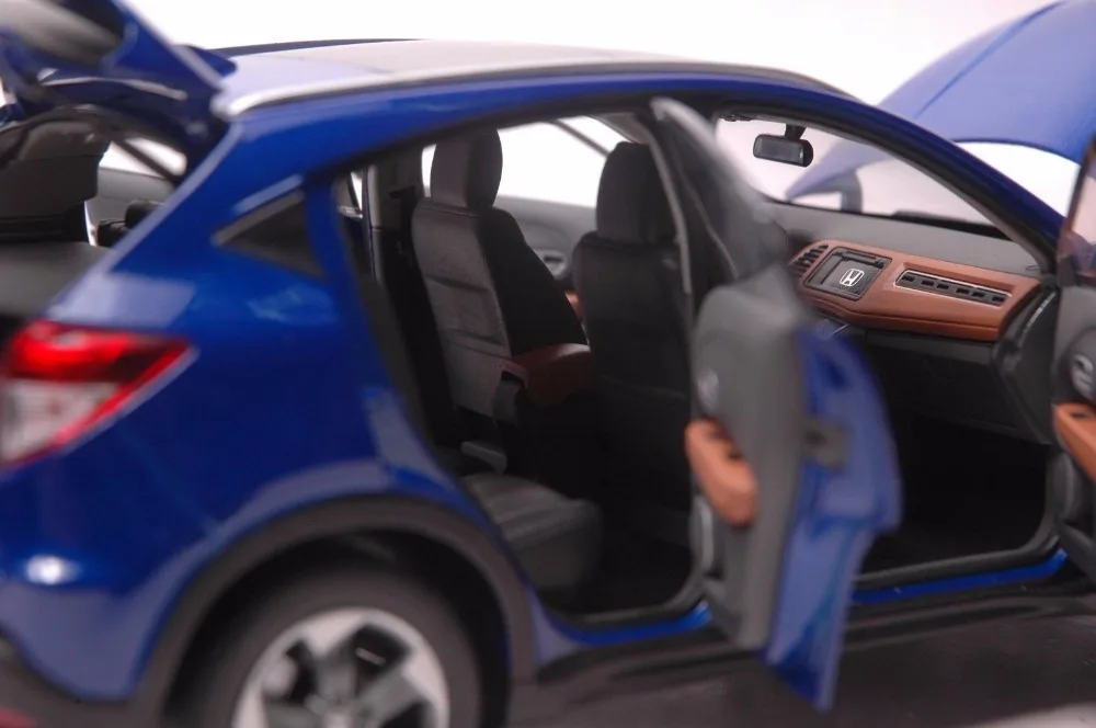 1:18 литая под давлением модель для Honda Vezel HR-V синий внедорожник(высыпания на нем) игрушечный автомобиль миниатюрная коллекция подарки HRV HR V