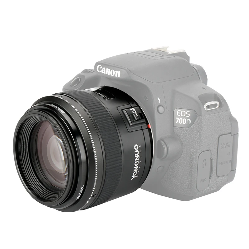 Объектив камеры YONGNUO YN85mm F1.8 для Canon EF Mount EOS 85 мм объектив AF/MF Стандартный Средний