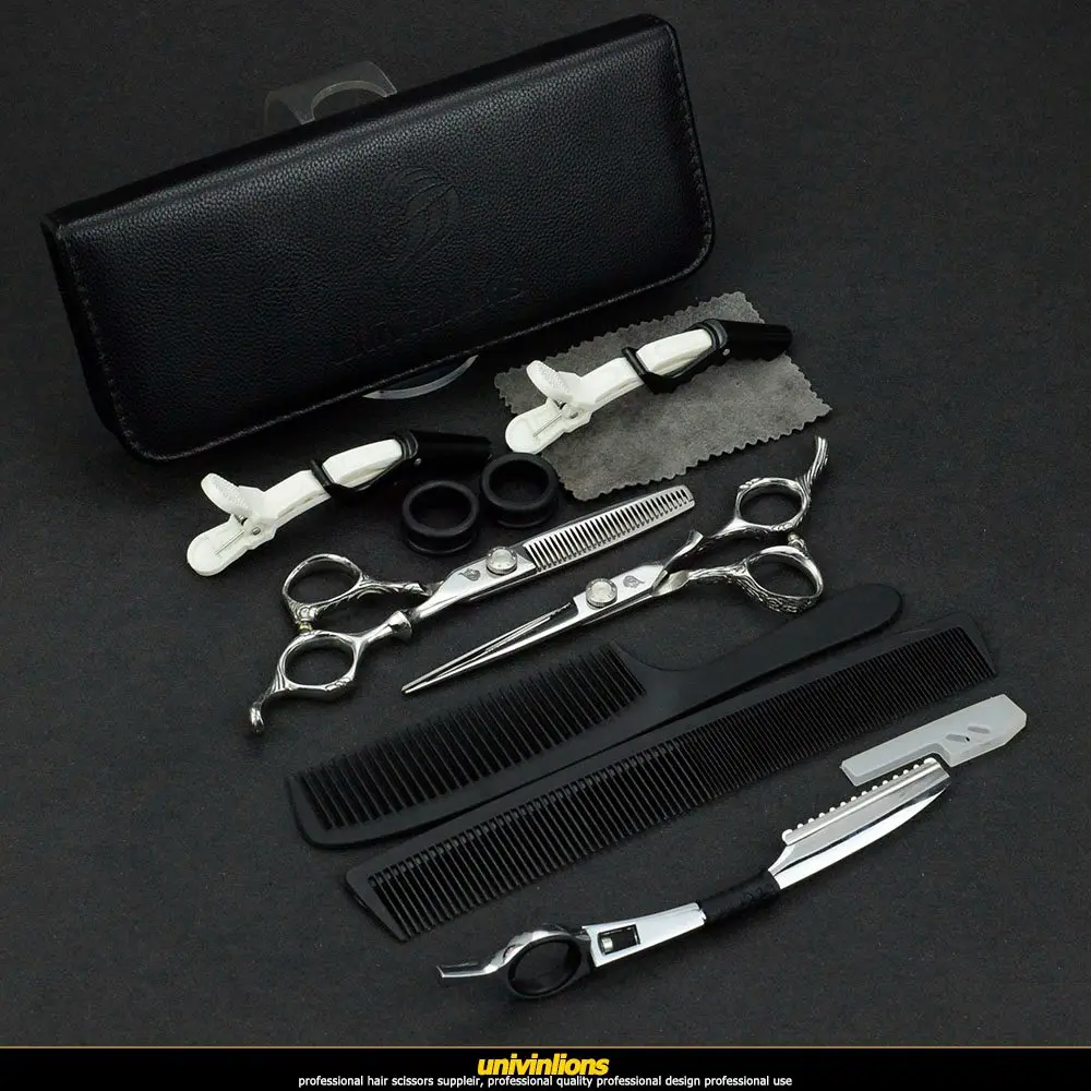 kit rotary razor Univinlions " специальный режущий истончающий стайлер для укладки волос Парикмахерские ножницы набор истончающие Ножницы Парикмахерская Инструменты - Цвет: kit rotary razor