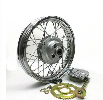 CG125/GN125/GN250 спереди и сзади 2,15x16/17/18 спиц колесные диски для мотоциклов с Тормозная Звездочка концентратор - Цвет: 2 15 16 rear