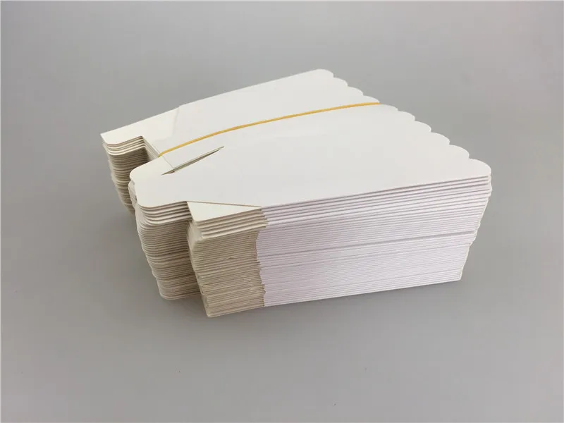 12 шт./лот коробка из чистой белой бумаги для попкорна конфет Подарочная детский