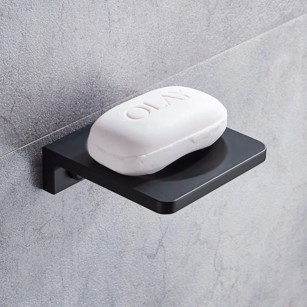 space aluminum black soap dish wall mounted bathroom accessories product soap dish holder free shipping free global shipping