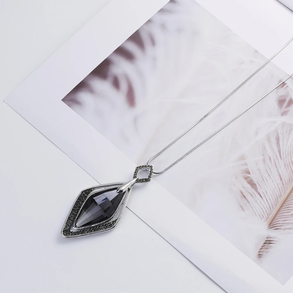 Bluelans Длинные ожерелья и подвески для женщин Collier Femme геометрические эффектные Colar