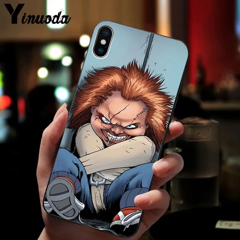 Yinuoda Film movie Horror icon CHURSE OF CHUCKY CHILDS Soft Silicone TPU Phone Case for iPhone 8 7 6 6S Plus X XS MAX 5 5S SE XR | Мобильные