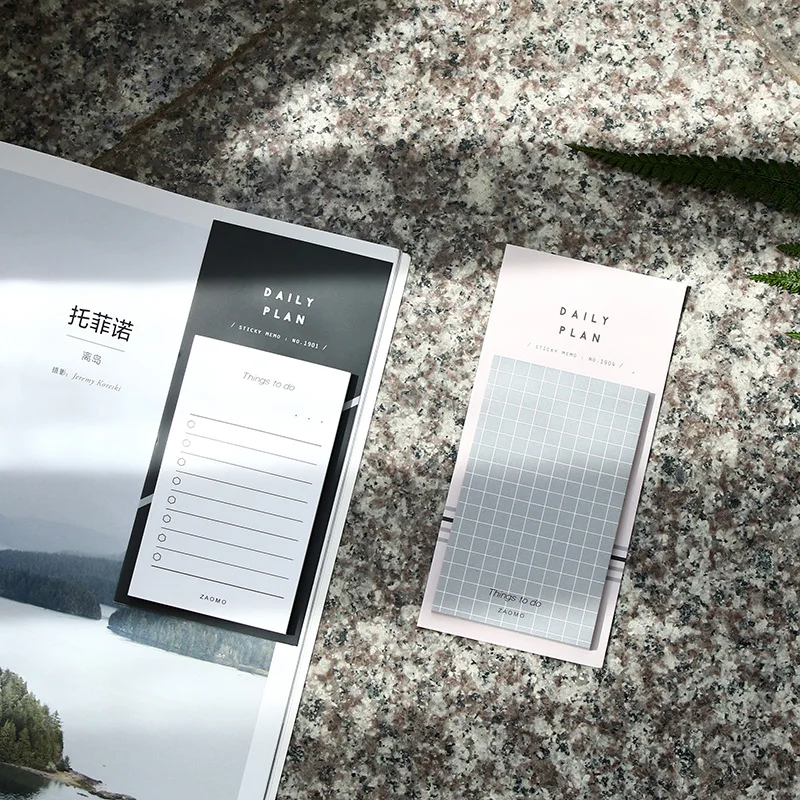 2 шт. простая в использовании ежедневная заметка коврик для записей клейкие