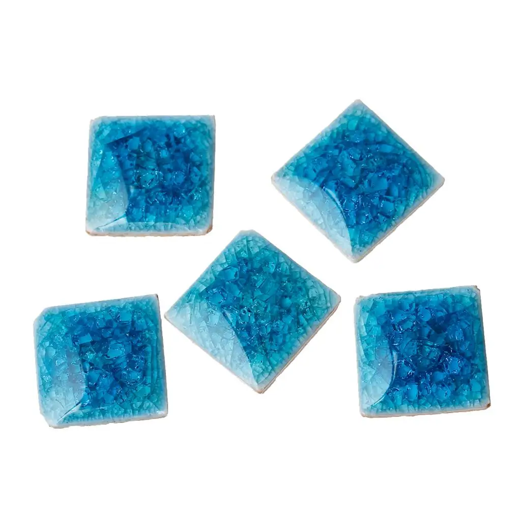 Керамика и уплотнения кабошоны украшения изделий площади Flatback голубой трещина