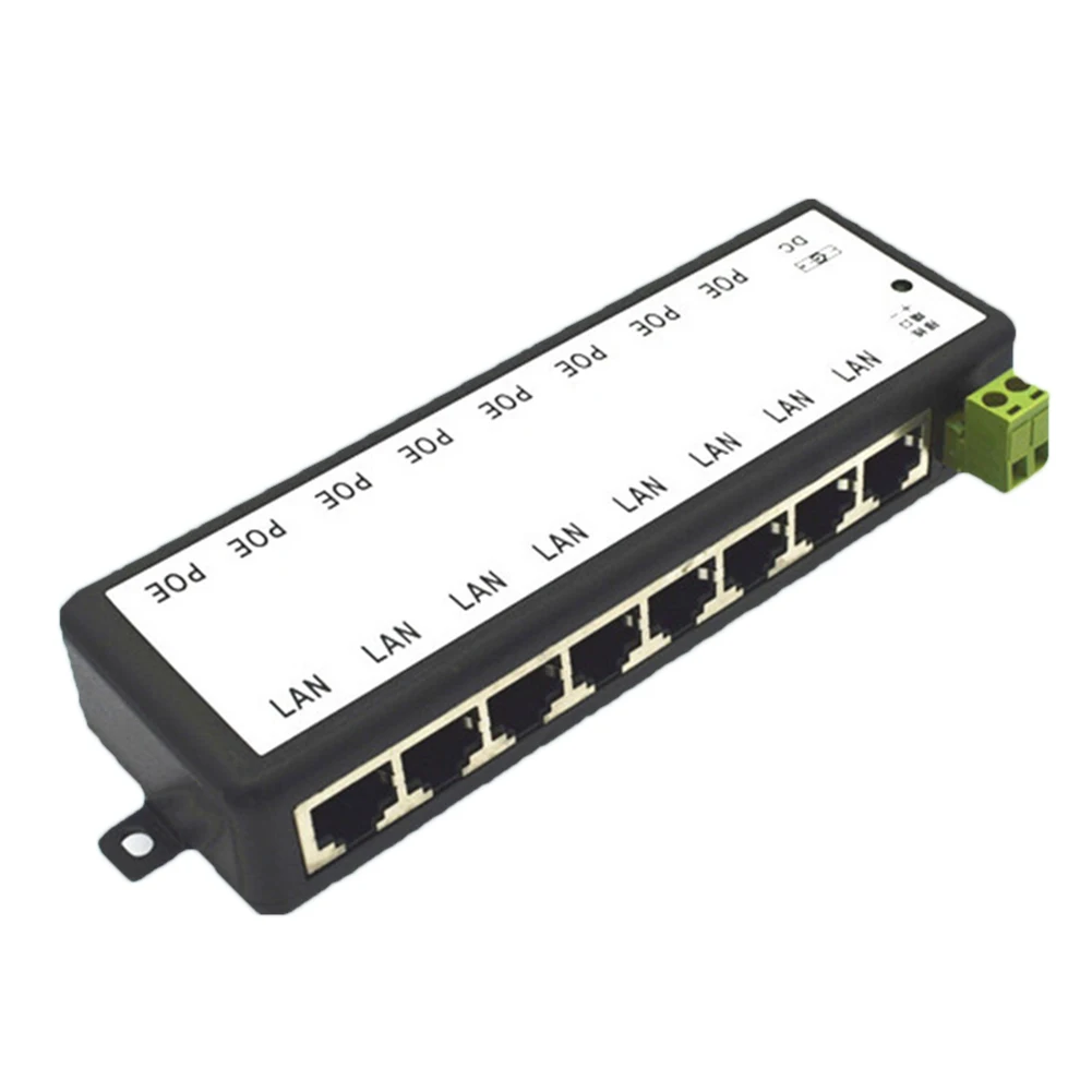 8 портов POE сплиттер инжектор для CCTV сетей камеры питания по Ethernet JR предложения |
