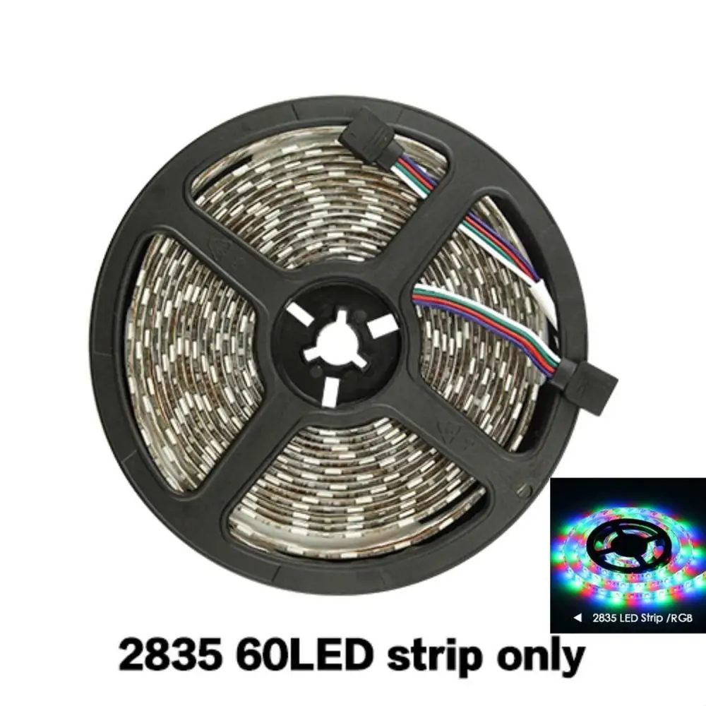 RGB Светодиодный светильник DC 12 В Гибкая Диодная лента SMD2835 5050 RGB 24Key 44Key полный комплект питания водонепроницаемый 1 м 2 м 3M 4M 5 м светильник ing - Испускаемый цвет: RGB