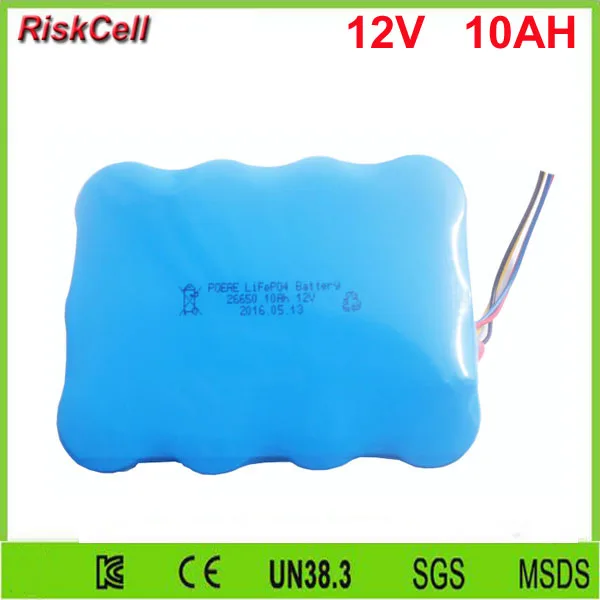 5 шт./лот Lifepo4 комплект литий ионных батарей 12v 12 8 v 10Ah аккумулятор для светодиодной