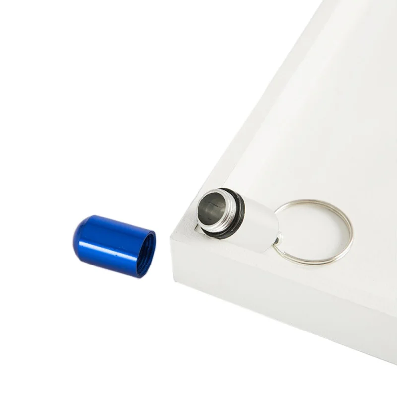 Открытый мини бутылка из алюминиевого сплава брелок кулон металлический