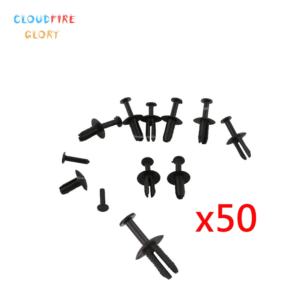 

Клипса CloudFireGlory N90359101 x50 с заклепками для бампера VW Beetle Golf Jetta Passat CC