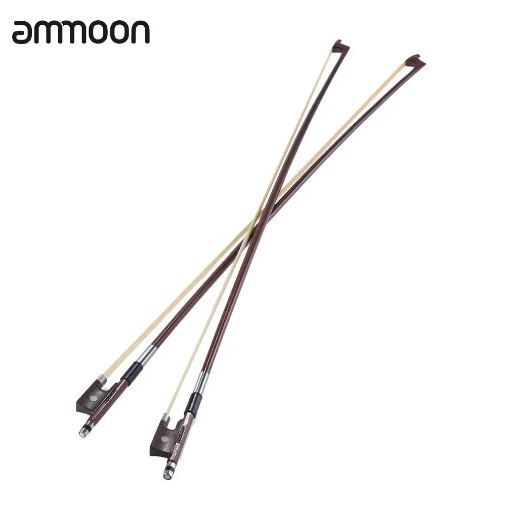 Ammoon полный размер 4/4 Скрипка Лук хорошо сбалансированный круглый бразильский