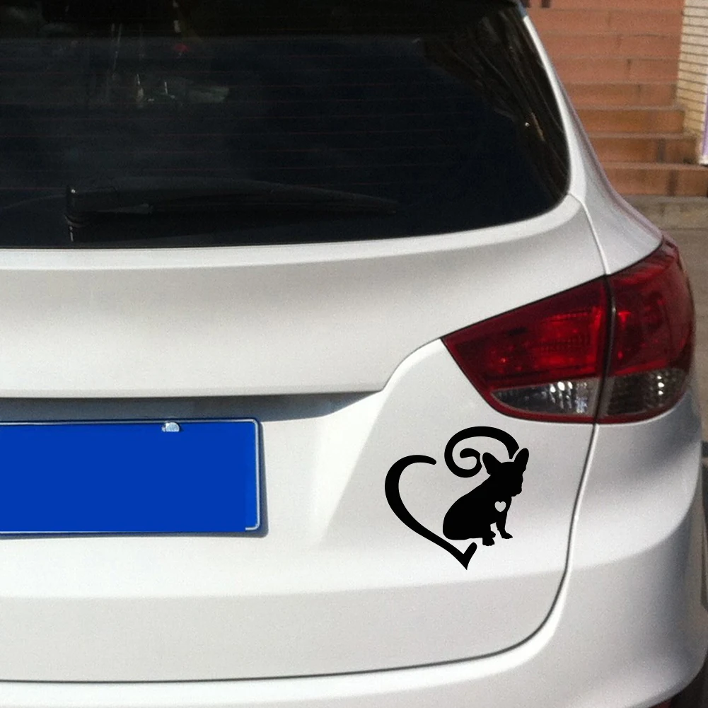 Cartoon French Bulldog Frenchie Love Heart Vinyl Decal Car Auto Adhesive Sticker Pattern | Автомобили и мотоциклы