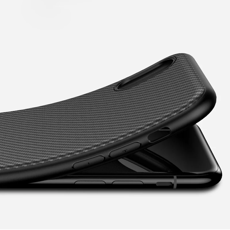For iPhone 11 Pro Max 11Pro XS XR 6 6s 7 8 Plus X Case Silicone Phone Cover Soft TPU Carbon Fiber Bumper Funda |