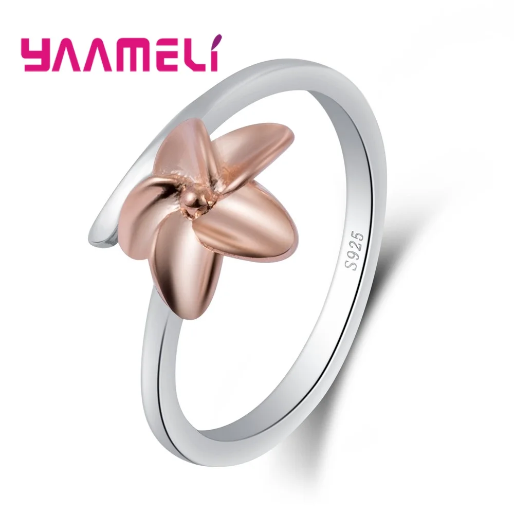 

Fashion Wedding Jewelry 925 Sterling Silver Flower Design Party Rings Hot Bands Female Jewelry Accessories New Arrival!