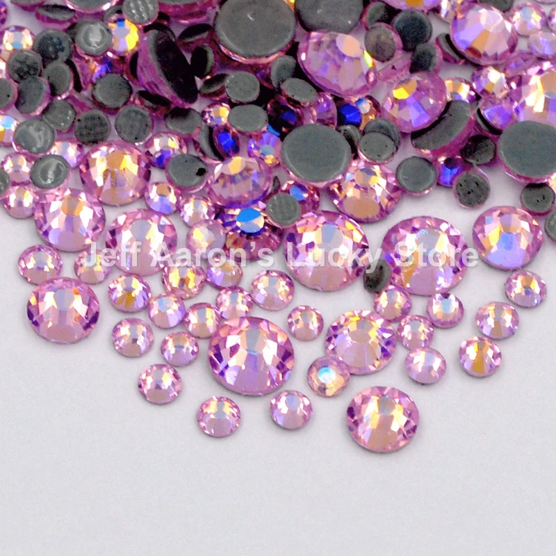 Розовые плоские черные 3d украшения для ногтей Стразы блестящие аксессуары