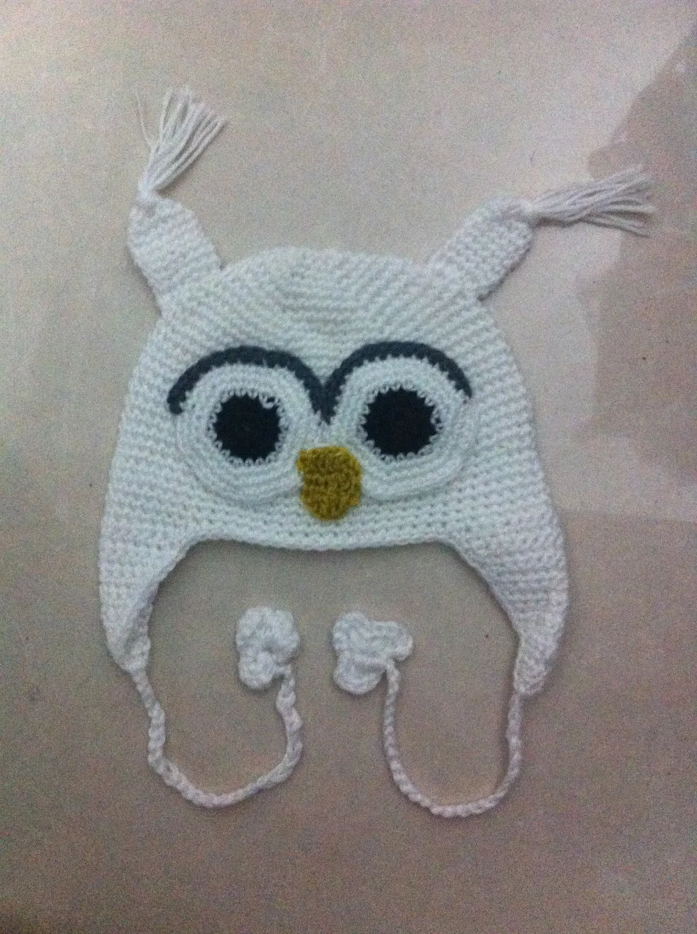 5 шт./лот разноцветная вязаная шапочка для малышей ручной работы крючком с ушками