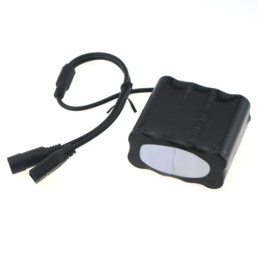 2 в 1 USB& DC5.5 Порты 12000 мАч 18650 Батарея Перезаряжаемые 8.4 В LED Велосипедные фары Батарея Pack 8X18650 Батарея Мощность