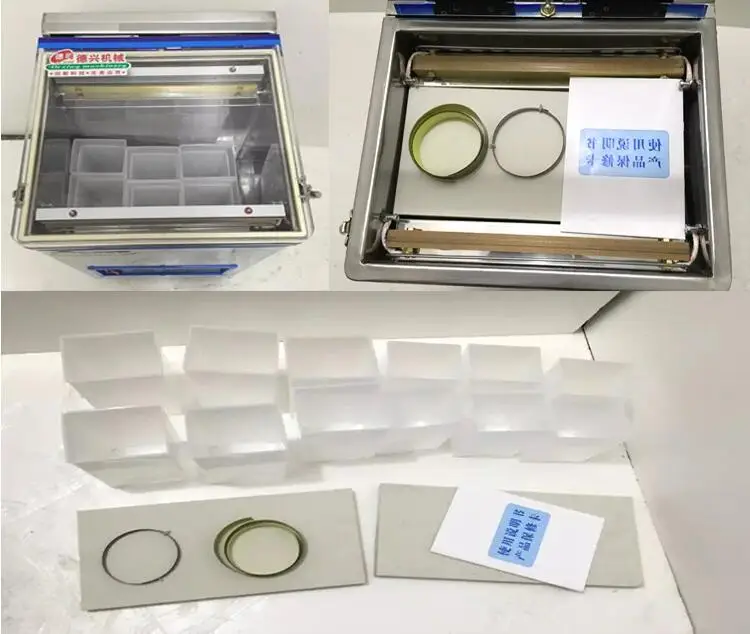 SU-600 Double vacuum pump Double sealing type food vacuum packaging machine, tea Meat cooked food dry goods home vacuum sealing