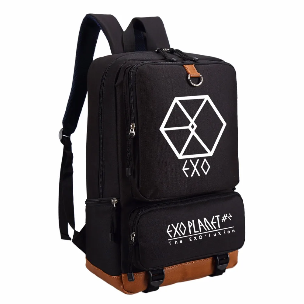 Рюкзак WISHOT EXO GOT7 BIGBANG школьная сумка для ноутбука|canvas backpack|backpack teenagegirls school |
