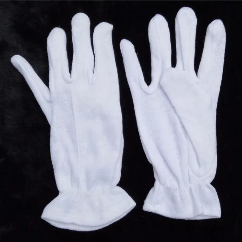 Adults Children White Cotton Gloves Boy Girl Kindergarten Dance Performance Carnival Party Dress Halloween Christmas|performance gloves|supplies
