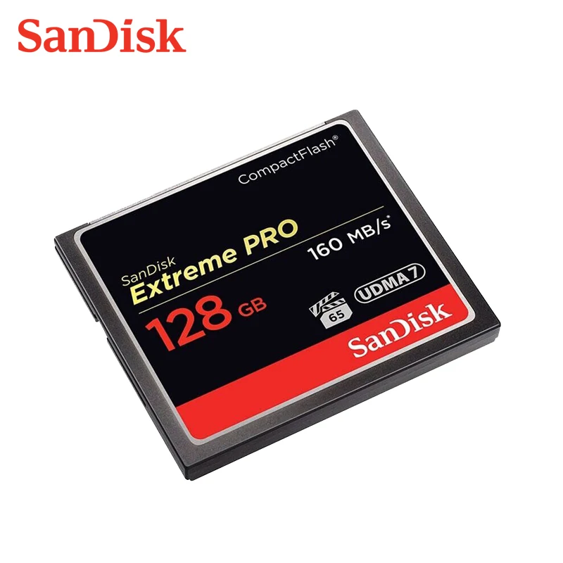 CF карта памяти SanDisk карта памяти CF Экстремальная PRO 16 ГБ 32 ГБ высокоскоростная 64 Гб компактная флеш-карта для DSLR и HD видеокамеры 128 ГБ