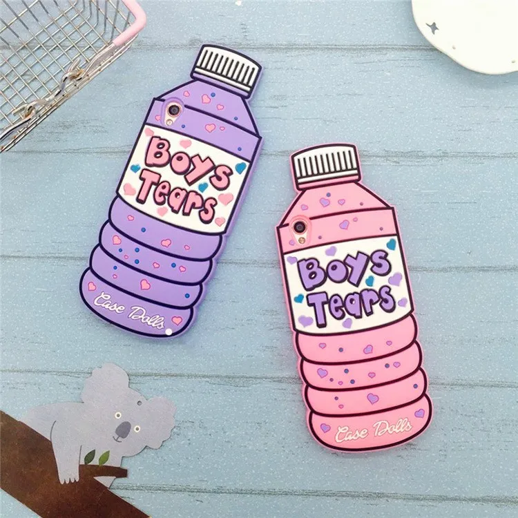 3D мультфильм бутылка воды Любовь мороженое чехол для телефона для iPhone 6 6s 7 8 Plus X Xs Max XR 11 Pro Max мягкий силиконовый резиновый чехол