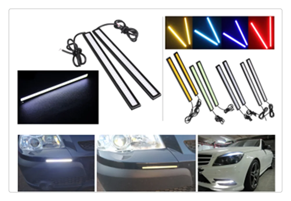 2 шт. 17 см автомобиль для дневных ходовых огней и проблесковый маяк панель Volvo S90 XC90