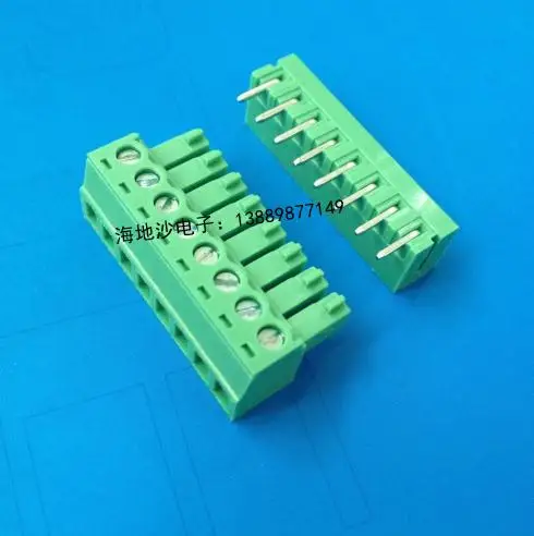 Бесплатная доставка pcb терминал 2EDG-3.81 2EDG 3 81 мужской и женский 7Pin/8Pin/9pin/10pin