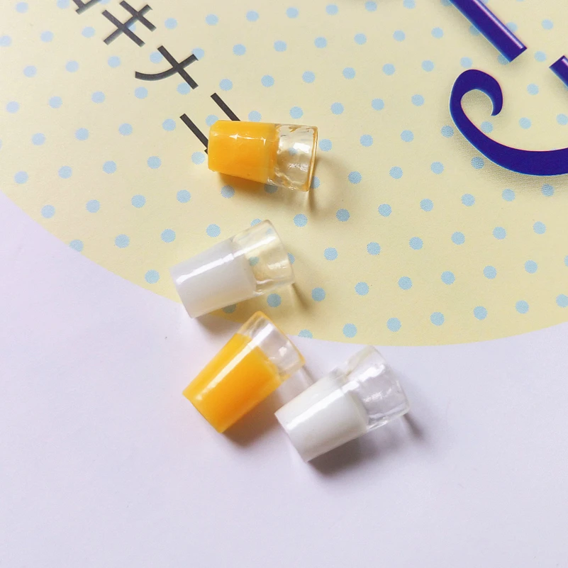 Tanduzi 4pcs Kawaii Resin Simulation Food Mini Mango Juice Milk Cup DIY 1:12 Dollhouse Miniature Decoration Crafts | Дом и сад