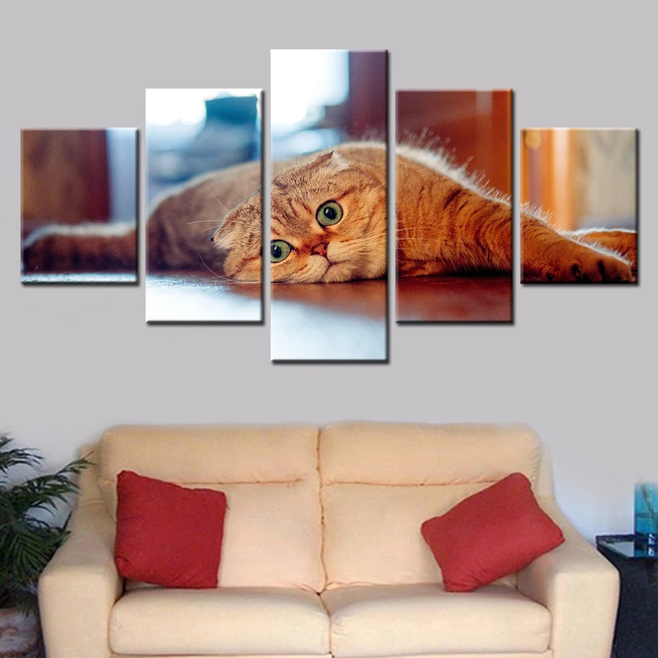 HD Печатный холст Современная Гостиная Настенная Искусство модульная рамка 5