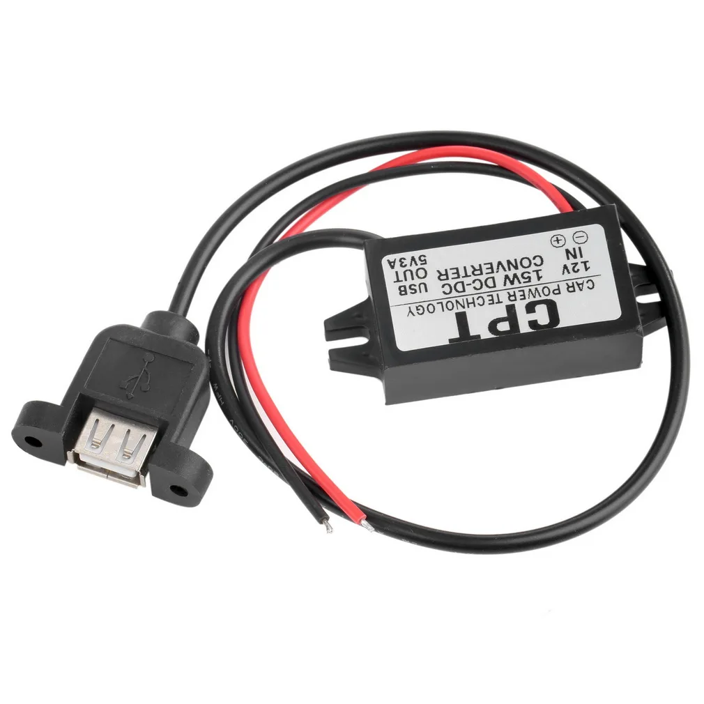 Новейший модуль преобразователя постоянного тока от 12 В до 5 3 А 15 Вт USB-адаптер