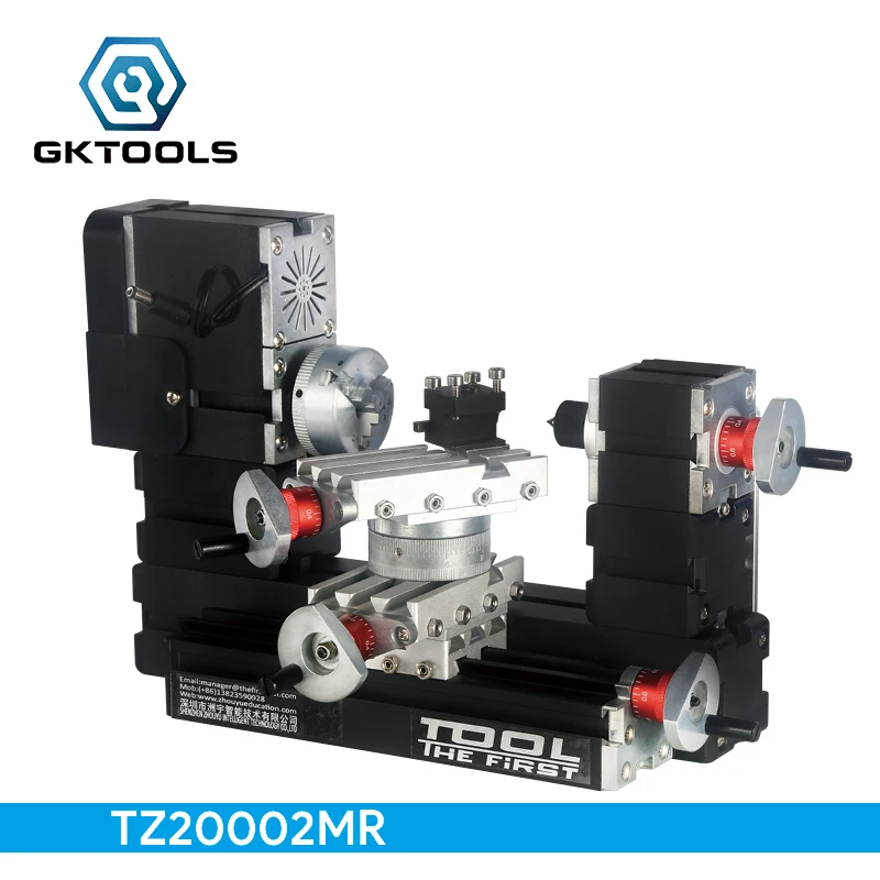 

TZ20002MR DIY BigPower Mini Metal Rotating Lathe, 60W 12000r/min Motor, Standardized children education,BEST Gift