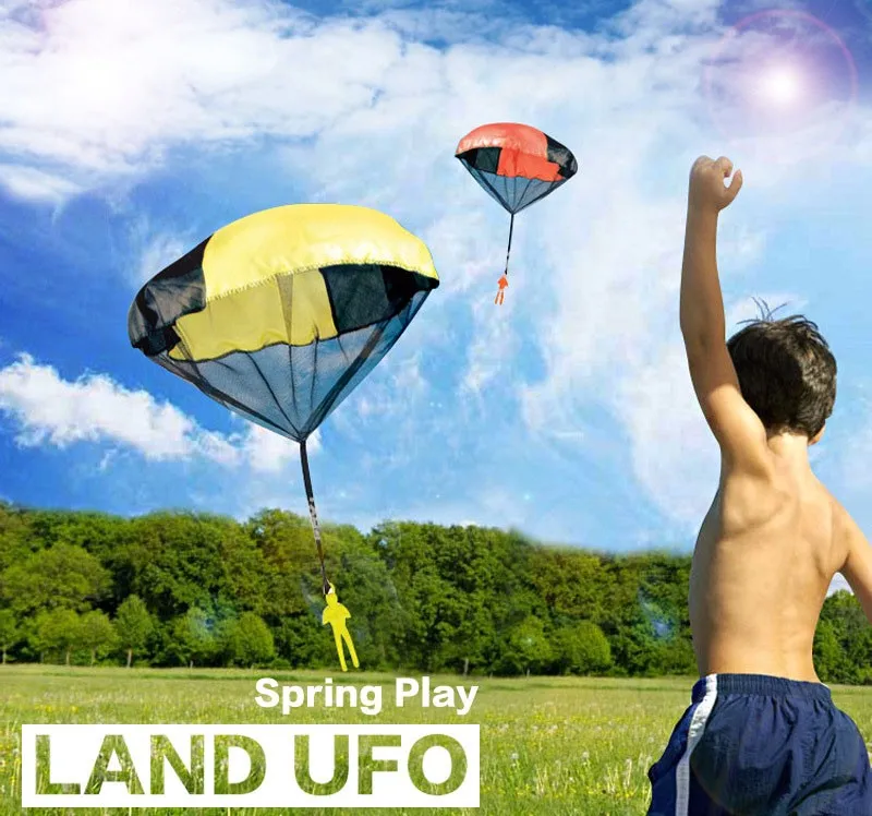 120 шт. детские мини-парашют ручной бросать парашют игрушки играть в игры на свежем