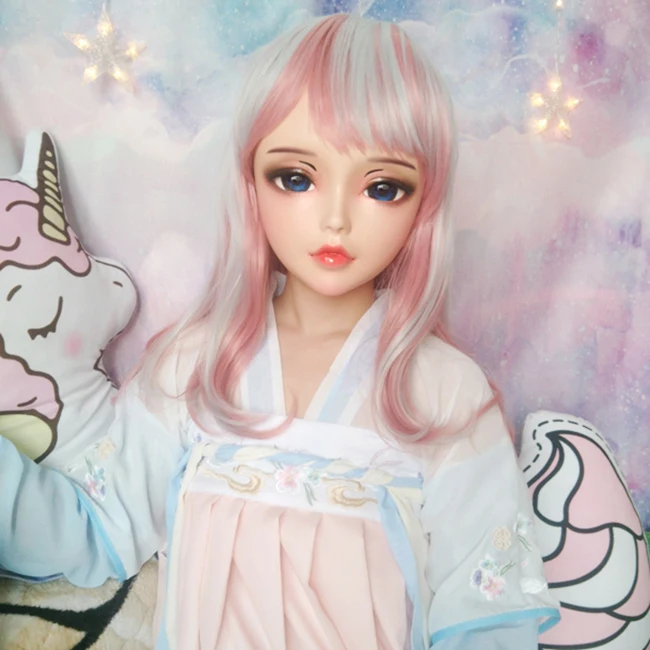 (Chan) женский сладкий девушка Смола половина головы кигуруми BJD глаза Crossdress