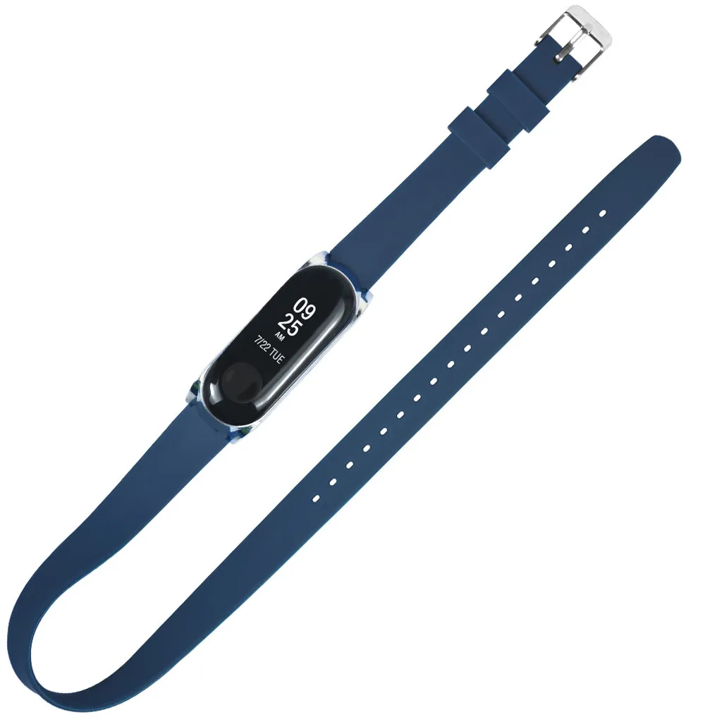 Силиконовый браслет для Xiaomi Mi Band 4 спортивный Мягкий TPE силиконовый сменный