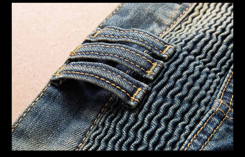 Мужские джинсы, Мужские байкерские джинсы, синие мужские джинсы Calca Masculina, джинсовые потертые, модные, облегающие, Pantalon Mezclilla Hombre Tuinbroek Man