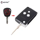 Запасной модифицированный складной флип-чехол KEYYOU для Lada Kalina Granta, 3 кнопки, чехол-брелок для автомобильного ключа, 1 шт.партия