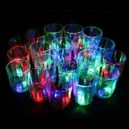 24 шт./лот вспышки света до чашки мигать снимков Свет 24 LED крючок для вечеринок и ночных клубов напиток