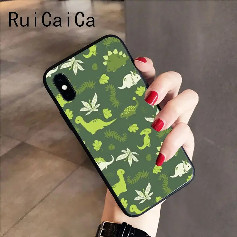 RuiCaiCa животный динозавр Новинка чехол для телефона Fundas iPhone X XS MAX 6 6S 7 7plus 8 8Plus 5 5S XR |