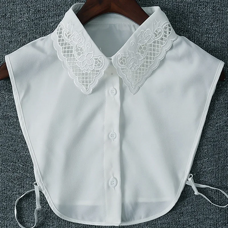 Свитер женский белый шифоновый с искусственными кристаллами|blouse collar|collar shirtwhite