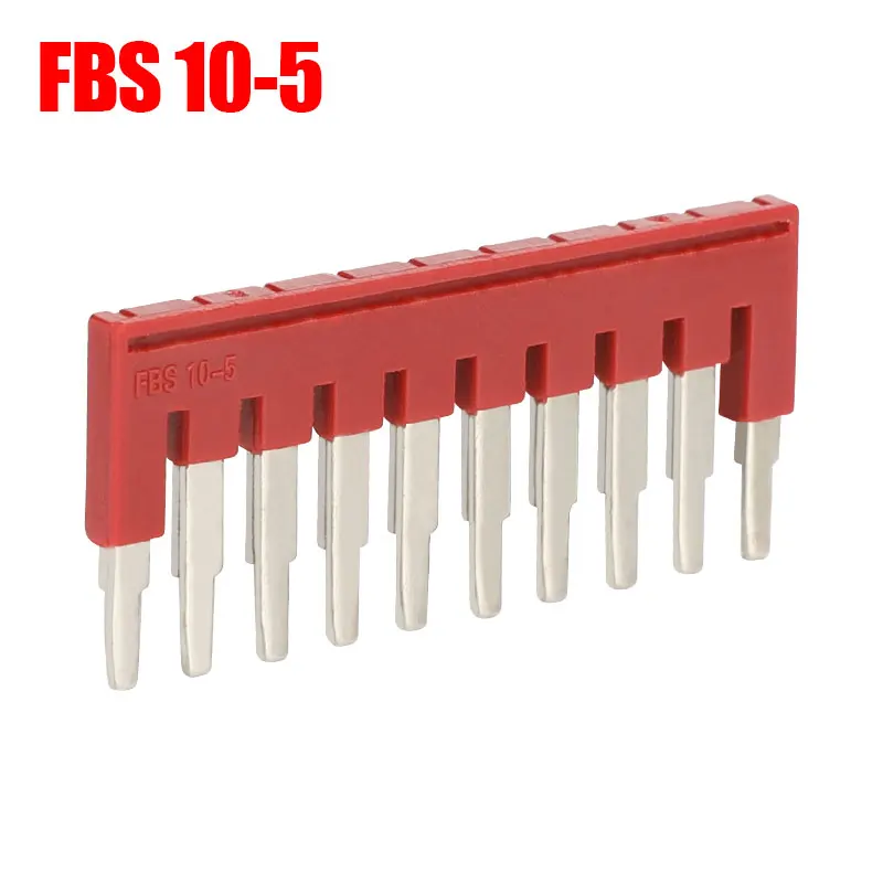 FBS 10-5 Перемычка FBS 2-5 штекер в мост для ST2.5 STTB 2,5 ST 2,5-3 LDIN Rail клеммные блоки L11/H22.8/W3.1 мм клеммные блоки - Цвет: FBS 10-5