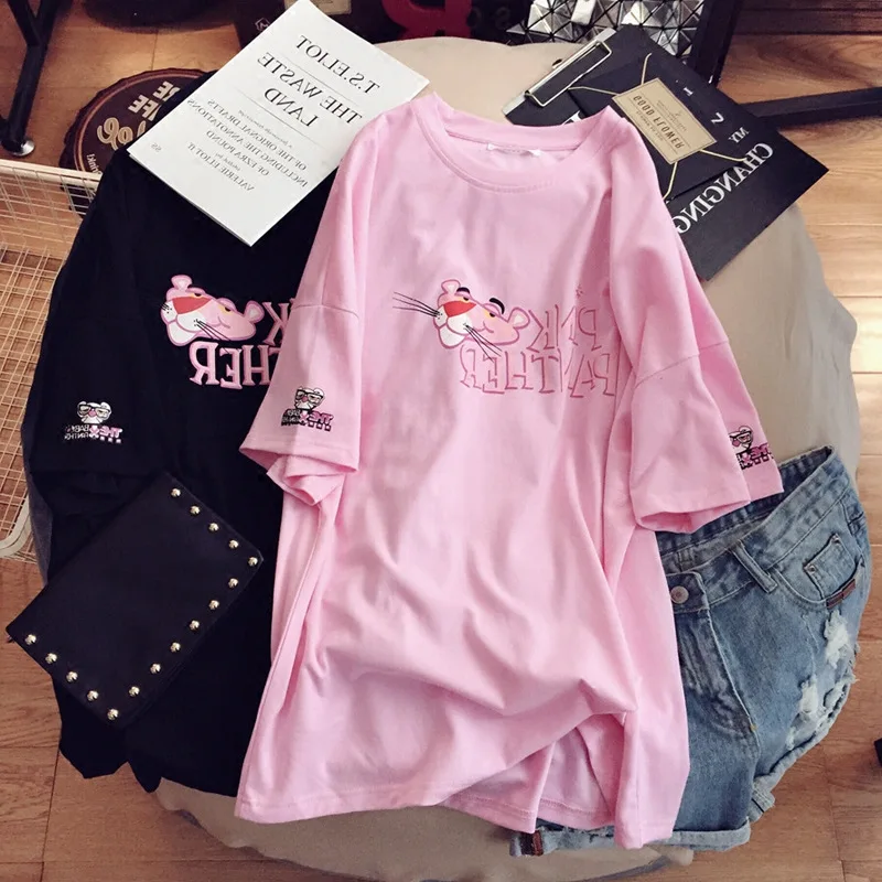 Женские свободные пуловеры с коротким рукавом топ новинка 2019 летний средней