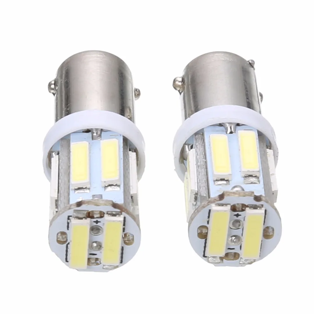 2 шт. 1156 автомобилей сигнала поворота светильник BA9S 7020 10 SMD СВЕТОДИОДНЫЙ AC/DC 12V 1W