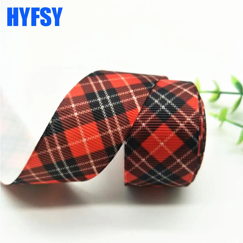 Hyfsy 10018 25 мм 38 клетчатая лента 10 ярдов рукоделие Подарочная упаковка материалы