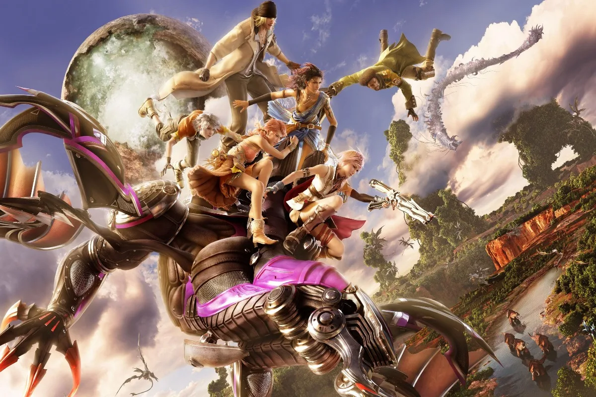 Холст Тканевый постер с рисунком на заказ (рама доступны) Final Fantasy 13 TDM438 для декора