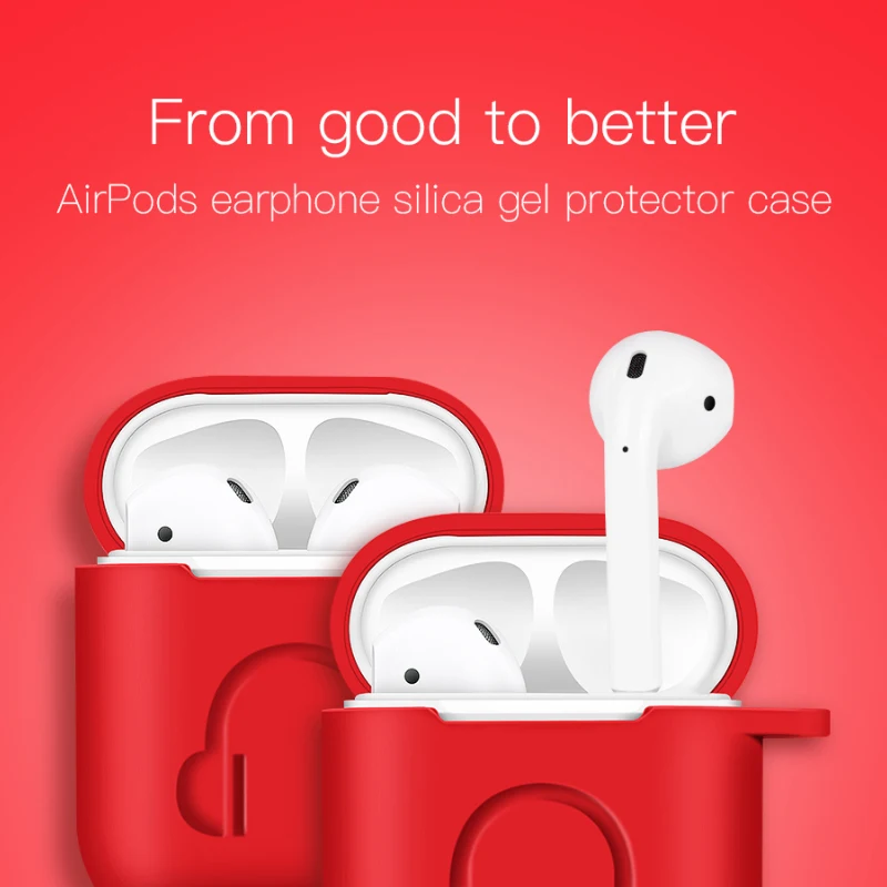 PZOZ чехол для наушников для Apple airpods ремешок мягкий силиконовый чехол для наушников Аксессуары для наушников Защитный беспроводной bluetooth чехол